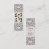 Elegant Victoriaans geheugenkaart / Bladwijzer Mini Visitekaartje (Voorkant / Achterkant)