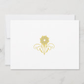 Elegant Victoriaans huwelijk bewaar de datum Kaart (Achterkant)