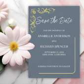 Elegant Victoriaans huwelijk bewaar de datum Save The Date