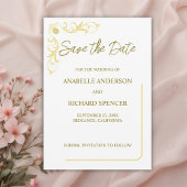 Elegant Victoriaans huwelijk bewaar de datum Save The Date