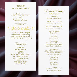 Elegant Victoriaans Huwelijksprogramma