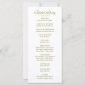 Elegant Victoriaans Huwelijksprogramma (Achterkant)