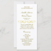 Elegant Victoriaans Huwelijksprogramma (Voorkant)