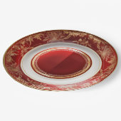 Elegant Victoriaans kerstdiner Papieren Bordje (Gekanteld)