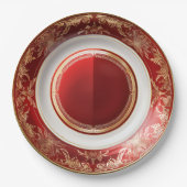 Elegant Victoriaans kerstdiner Papieren Bordje (Voorkant)