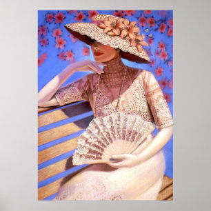 Elegant Victoriaans Lady Decor Art Poster Summerti
