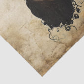 Elegant Victoriaans meisje in een bloementuin Tissuepapier (Detail)