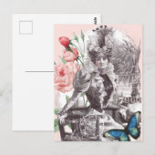 Elegant  Victoriaans Mode Vrouw Briefkaart (Voorkant / Achterkant)