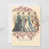 Elegant Victoriaans Modes voor dames Kaart (Voorkant)