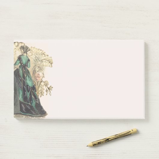 Elegant Victoriaans Modes voor dames Post-it® Notes (Op bureau)