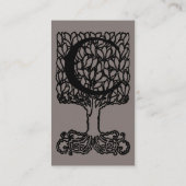 Elegant  Victoriaans monogram letter C, boom Visitekaartje (Achterkant)