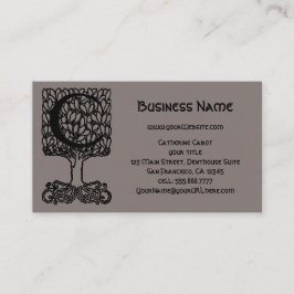 Elegant  Victoriaans monogram letter C, boom Visitekaartje