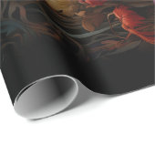 Elegant  Victoriaans Peacock Romantisch Cadeaupapier (Rol Hoek)