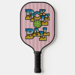 Elegant Victoriaans Pickleball tekst ontwerp Paddle