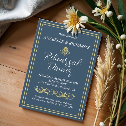 Elegant Victoriaans repetitief Dinner Kaart