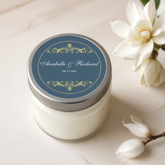 Elegant Victoriaans Ronde Sticker