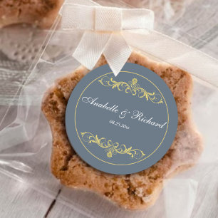Elegant Victoriaans Ronde Sticker