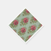 Elegant Victoriaans rood roodpatroon Servet (Hoek)