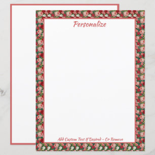 Elegant  Victoriaans rood roze rozen