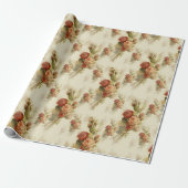 Elegant Victoriaans Roos Floral Pattern Gift Cadeaupapier (Uitgerold)