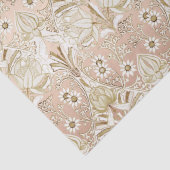 Elegant Victoriaans Roos Gold Floral Pattern Tissuepapier (Detail)