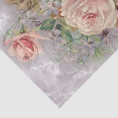 Elegant Victoriaans Roos Tissuepapier (Detail)