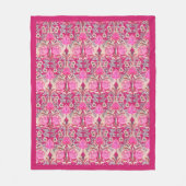 Elegant  Victoriaans roze bloem Fleece Deken (Voorkant)
