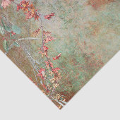 Elegant Victoriaans roze bloemen  Tissuepapier (Detail)