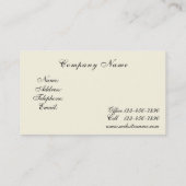 Elegant Victoriaans Roze Rozen Visitekaartje (Achterkant)