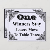 Elegant Victoriaans sierBunco-kaart #1 Briefkaart (Voorkant / Achterkant)