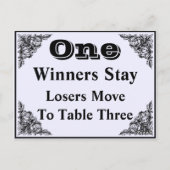 Elegant Victoriaans sierBunco-kaart #1 Briefkaart (Achterkant)