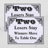 Elegant Victoriaans sierBunco-kaart #2 Briefkaart (Voorkant / Achterkant)