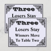 Elegant Victoriaans sierBunco-kaart #3 Briefkaart (Voorkant / Achterkant)