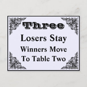 Elegant Victoriaans sierBunco-kaart #3 Briefkaart