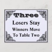 Elegant Victoriaans sierBunco-kaart #3 Briefkaart (Voorkant)