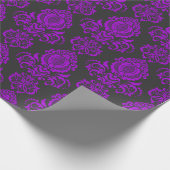 Elegant, , Victoriaans Steampunk Damask Cadeaupapier (Hoek)