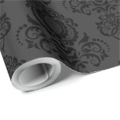Elegant, , Victoriaans Steampunk Damask Cadeaupapier (Rol Hoek)