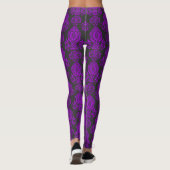 Elegant, , Victoriaans Steampunk Damask Leggings (Achterkant)