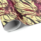 Elegant Victoriaans Steampunk Lady Wrapping Papier (Rol Hoek)