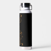 Elegant, , Victoriaans Steampunk Persoonlijk Waterfles (Achterkant)