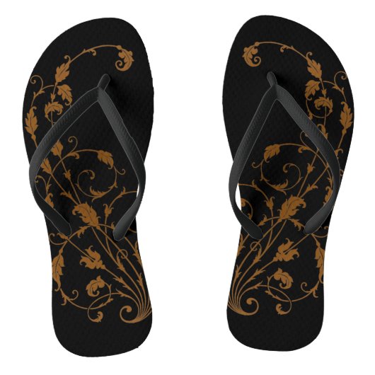 Elegant, , Victoriaans Steampunk Teenslippers (Voetbed)