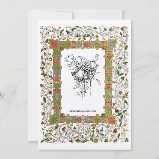 Elegant Victoriaans Tijdperk 1883 Middeleeuws Stij Kaart (Achterkant)