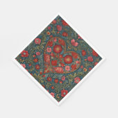 Elegant Victoriaans Valentijnsdag hart ontwerp Servet (Hoek)