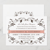  Elegant Victoriaans Vlaams Wit Weddenschap Kaart (Voorkant / Achterkant)