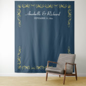 Elegant Victoriaans Weddenschap Foto Booth Backdro Wandkleed (In situ)