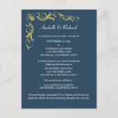 Elegant Victoriaans Wedding Announement Briefkaart (Voorkant)