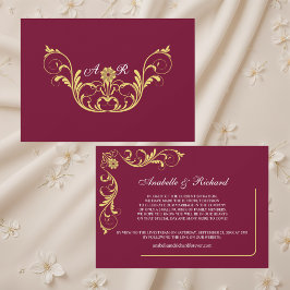 Elegant Victoriaans Wedding Announement Save The Date