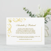 Elegant Victoriaans Wedding Announement Save The Date (Staand voorkant)