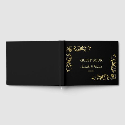 Elegant Victoriaans Wedding Gastenboek (Volledig)