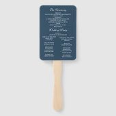 Elegant Victoriaans Wedding Hand Fan Program Handwaaier (Achterkant)